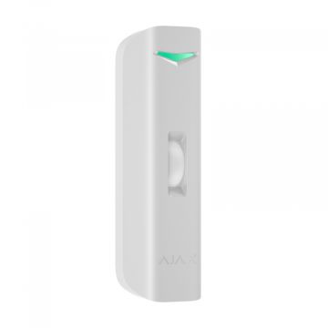 AJAX Mini-Juwelier-Funk-Vorhangsensor für den Außenbereich mit PIR- und Mikrowellensensor, Schutzart IP55, Weiß – Artikelnummer 130273.345.WH1