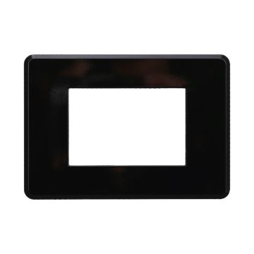 ETTROIT AN87302 Slim Thin Plate 3P, schwarze Farbe, kompatibel mit Bticino Axolute Air