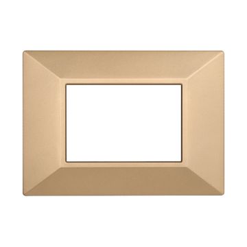 ETTROIT AN90311 3P Pyramidenplatte MOON Serie, Goldfarbe, kompatibel mit Bticino Axolute