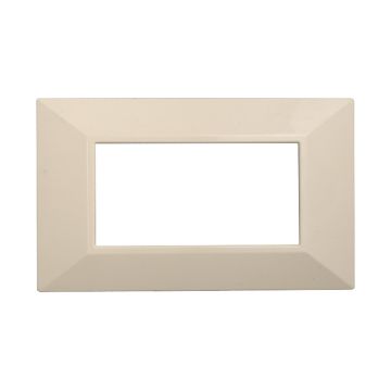 ETTROIT AN90409 4P Pyramidenplatte Moon Series Sandfarbe, kompatibel mit Bticino Axolute