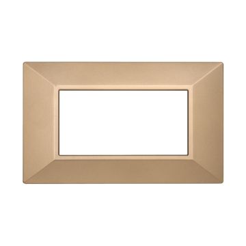 ETTROIT AN90411 4P Pyramidenplatte MOON Serie, Goldfarbe, kompatibel mit Bticino Axolute