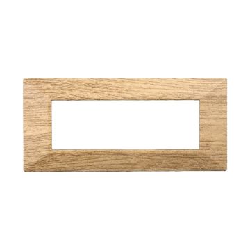 ETTROIT AN90605 6P Pyramidenplatte, dunkles Holz, Farbe Moon-Serie, kompatibel mit Bticino Axolute