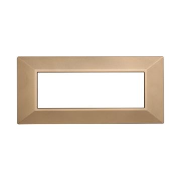 ETTROIT AN90611 6P Pyramidenplatte Moon Series, Goldfarbe, kompatibel mit Bticino Axolute
