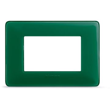 BTICINO matix - 3M 3-Platz-Teller, Smaragdfarbe AM4803CVS