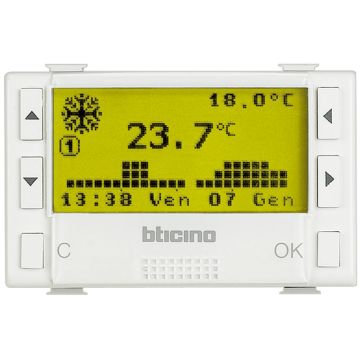 BTicino AM5721 Tages-/Wochen-Chronothermostat – Serie Màtix 230 V BTicino AM5721 Tages-/Wochen-Chronothermostat – Serie Màtix 230 V
