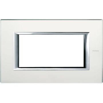 Bticino axolute - 4P 4-Sitzer-Glasplatte, geätzte Spiegelfarbe HA4804VSA