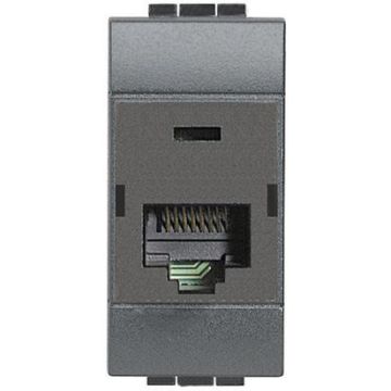 BTICINO btnet - RJ45 CAT5E Living International UTP-Anschlussmodul Anthrazit L4262C5E