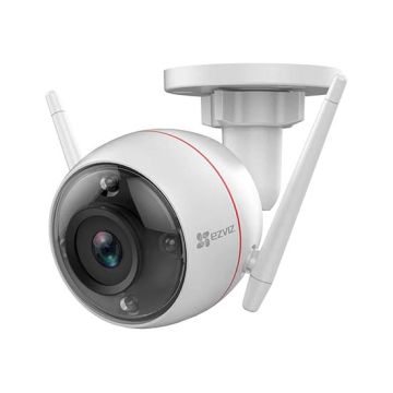 EZVIZ C3W 2MP Full HD WiFi Bullet-Kamera mit Farb-Nachtsicht, integrierter Sirene und Blitzlicht