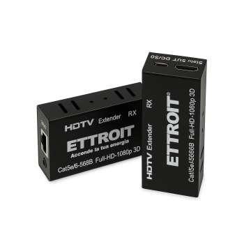ETTROIT HDMI Extender 60MT UTP Full HD 1080P 3D Kit TX-RX auf RJ45 Loop-Out LAN-Kabel