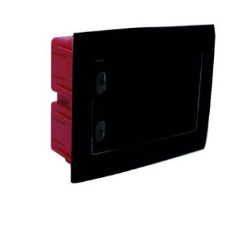 ETTROIT 8-Modul IP40 Unterputz-Elektroverteiler mit schwarzer Blindtür - DB112908B