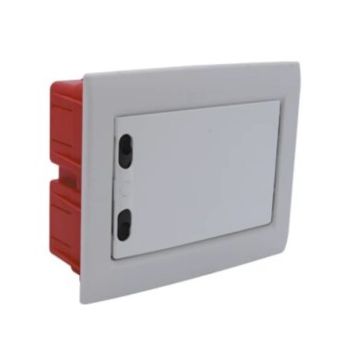 ETTROIT 12-Modul IP40 Unterputz-Elektroverteiler mit RAL 7030 grauer Blindtür - DB112912
