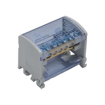 ETTROIT 2-poliger modularer Verteiler (2x7 Ausgänge) 80A für Schaltschränke - DB1200207