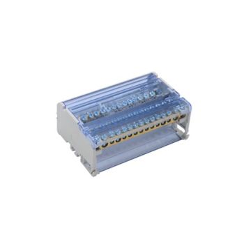 ETTROIT Modularer Verteiler 4-polig (48 Löcher) 12x4 Ausgänge 160A für Schaltschränke - DB1300415