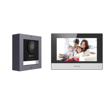 Hikvision DS‑KIS602(B) – 2 MP IP Video-Gegensprechanlage mit 7″ Touch-Display, PoE Hikvision DS‑KIS602(B) – 2 MP IP Video-Gegensprechanlage mit 7″ Touch-Display, PoE