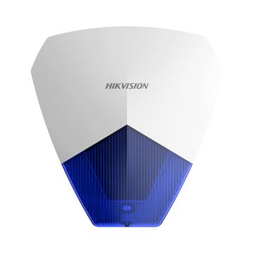 Hikvision DS-PS1-B, kabelgebundene Außensirene, 105 dB, IP54, 12 V, robustes blaues Gehäuse, für Alarmsysteme