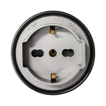 ETTROIT Schuko Plug&amp;Play Steckdose für Schienensystem 16A 240V Grau ETG2102