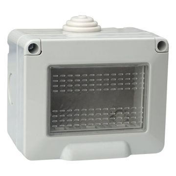 ETTROIT-Gehäuse mit Deckel, 3 Plätze, 3P, IP55, Kassette, kompatibel mit Vimar Plana – EV2603
