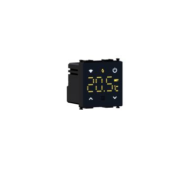 ETTROIT LNWFN4102 – Tuya Smart Wi-Fi Chronothermostat (Schwarz), Kompatibel mit Living Light-Unterstützungen