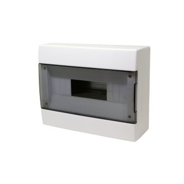 Wandverteiler 12 module weiß mit geräucherter tür 280x225x100mm IP40 FAEG - FG14412B
