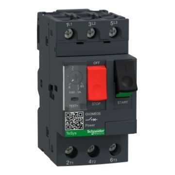 Schneider Electric TeSys Deca Magnetothermischer Motorschutzschalter 3P 0,63-1A 690V 100kA GV2ME05