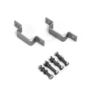 Paar quadratische Haken aus Edelstahl SUS304 für Balkonhalterungen für Photovoltaikmodule, für Rohre mit max. 40 x 30 mm