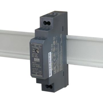 MeanWell HDR-15-12 Ultra Slim Netzteil Stufenform DIN-Schiene Einzelausgang 15W 12V 1,25A