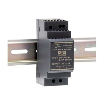 MeanWell HDR-30-24 Ultra Slim Netzteil Stufenform DIN-Schiene Einzelausgang 36W 24V 1,5A