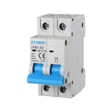 ETTROIT Magnetischer Thermoschalter 2P 16A 6Ka 220V 2 DIN-Module JX121660