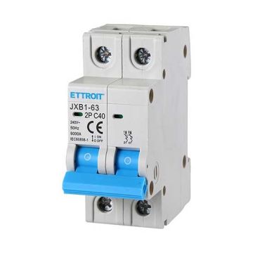ETTROIT Automatischer Schutzschalter 2P 40A 220V 2 DIN-Module JX124060