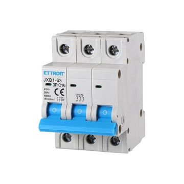 Automatischer Schutzschalter 3P 16A 380V 6Ka 3 DIN-Module Ettroit JX131660