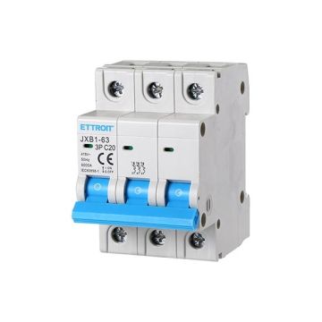Ettroit Automatischer Schutzschalter 3P 20A 380V 3 DIN-Module JX132060