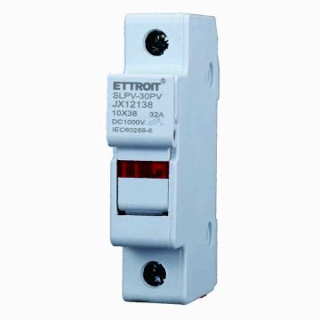Zylindersicherungshalter für DIN-Schiene 1P 10 x 38 mm ETTROIT JX12138