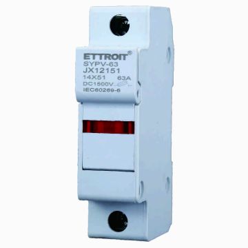 Zylindersicherungshalter für DIN-Schiene 1P 14 x 51 mm ETTROIT JX12151