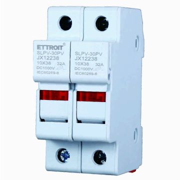 Zylindersicherungshalter für DIN-Schiene 2P 10 x 38 mm ETTROIT JX12238