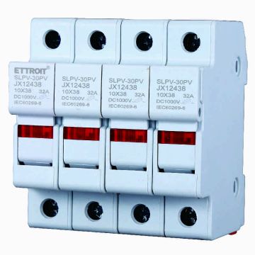 Zylindersicherungshalter für DIN-Schiene 4P 10 x 38 mm ETTROIT JX12438