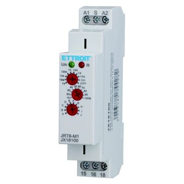 ETTROIT Multifunktions-Zeitrelais AC 230 V, 1 SPDT, 10 Funktionen, 0,1 s–10 Tage – JX18100