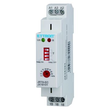 ETTROIT Doppelfunktions-Zeitrelais, Ein-/Aus-Verzögerung, AC 230 V, 1 SPDT, 10 A – JX18101