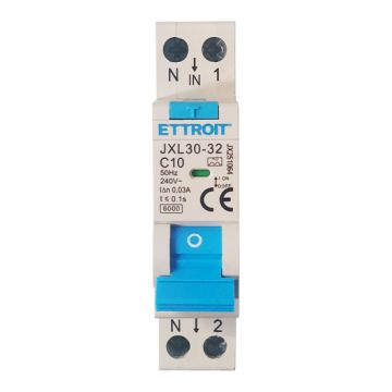 ETTROIT 1P+N 10A 30mA 220V-6KA KLASSE A Leistungsschalter - JX251064