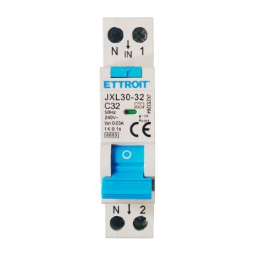 ETTROIT 1P+N 32A 30mA 220V 6kA Differenzial-Leistungsschalter Klasse A – JX253264