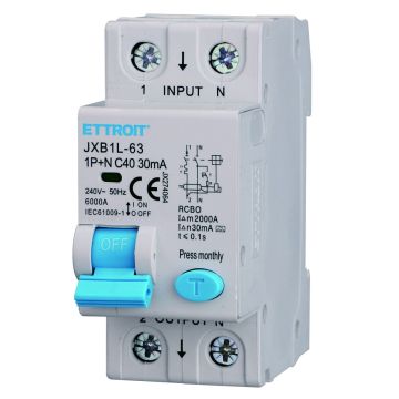 ETTROIT 1P+N 40A 30mA 220V-6KA KLASSE A Leistungsschalter - JX274064