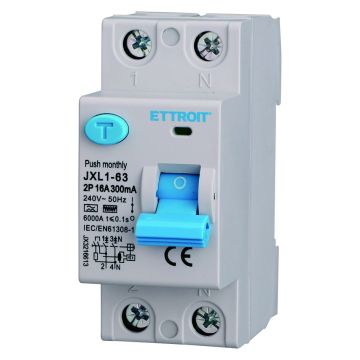 ETTROIT Pure Differenzial-Leistungsschalter 2P 16A 300mA 220V-6KA Kurve F - JX3216613