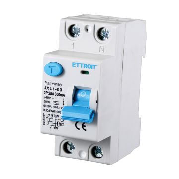 ETTROIT Reiner Fehlerstromschutzschalter 2P 25A 300mA 220V 6KA - JX322563
