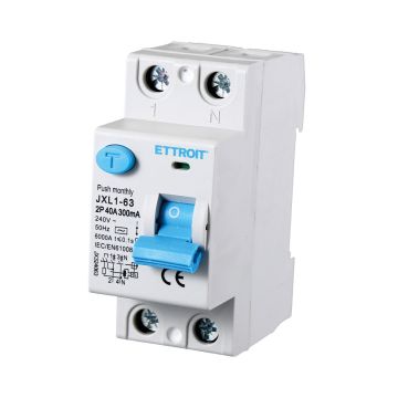 ETTROIT Reiner Differentialschalter 2P 40A 300mA 220V 6KA - JX324063