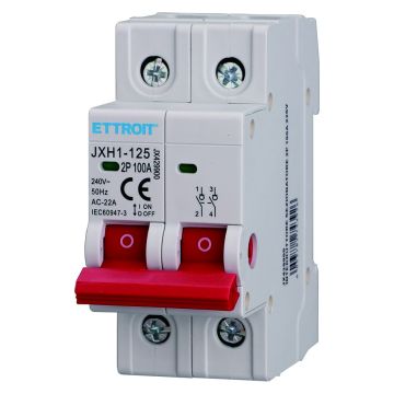 ETTROIT Lasttrennschalter für DIN-Schienenmontage, 2P, 100 A, 240 V – JX429900