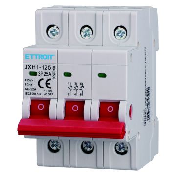 ETTROIT Lasttrennschalter für DIN-Schienenmontage, 3P, 25 A, 415 V – JX432500