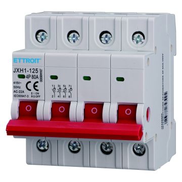 ETTROIT Lasttrennschalter für DIN-Schienenmontage, 4P, 80 A, 415 V – JX448000