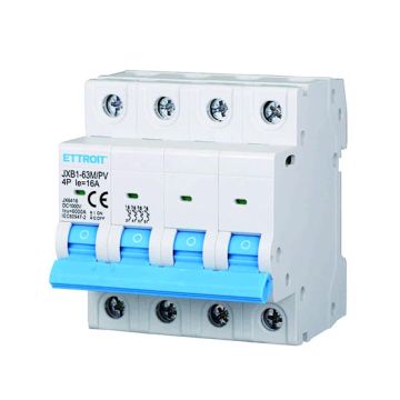 Photovoltaischer magnetischer Thermoschalter 4P DC 1000V 16A 6kA belegt 4 DIN-Module Ettroit JX6416