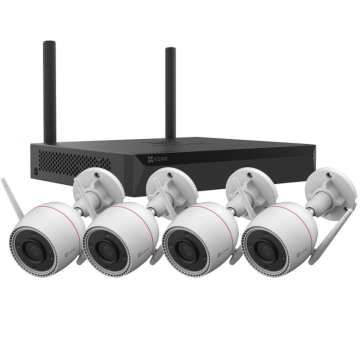 EZVIZ Kabelloses IP-Videoüberwachungskit - 4 x WLAN-Kamera 4 MP H3C + 8-Kanal-WLAN-NVR CS-BW3844-KIT