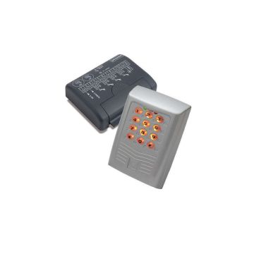 Cardin DKS1000 hinterleuchtetes Aluminium-Tastatur-Set + 4-Kanal-Decoder-Schnittstelle für die Torautomatisierung