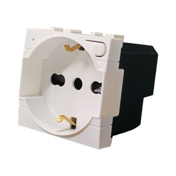 ETTROIT 16A Smart WiFi Schuko-Steckdose mit Verbrauchsüberwachung, kompatibel mit BTicino Living Light White - TUYA Smart LBWF2102